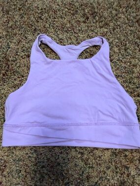 Athleta Lilac High-Neck Racerback Sports Bra